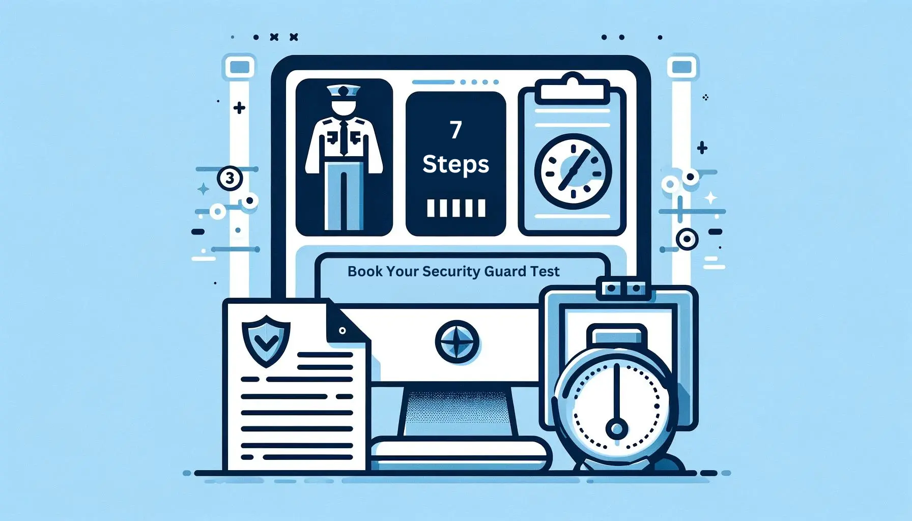 How to book security guard test